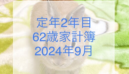 【62歳定年2年目家計簿】2024年9月エアコンに冷蔵庫も寿命を延ばすべく丁寧な手入れを心がけるべし