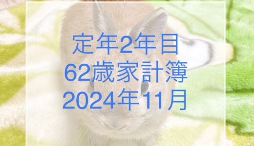 【62歳定年2年目家計簿】2024年11月鍋の季節なのに野菜が高すぎるっ